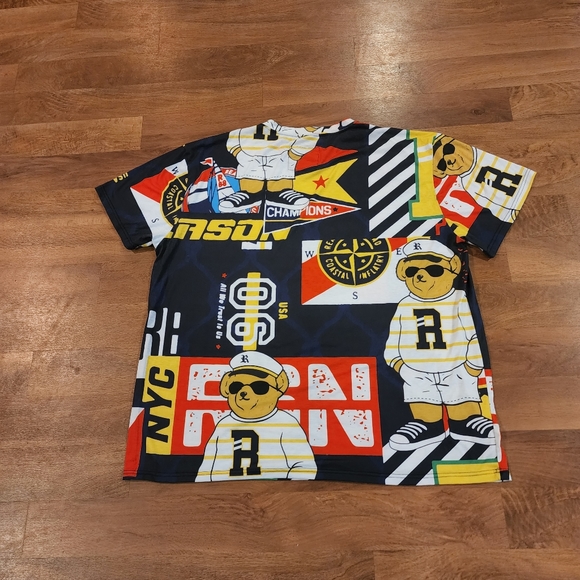 Men's  Reason "Sailor Bear",  Two Piece Short Set Size 4XL - Picture 3 of 8